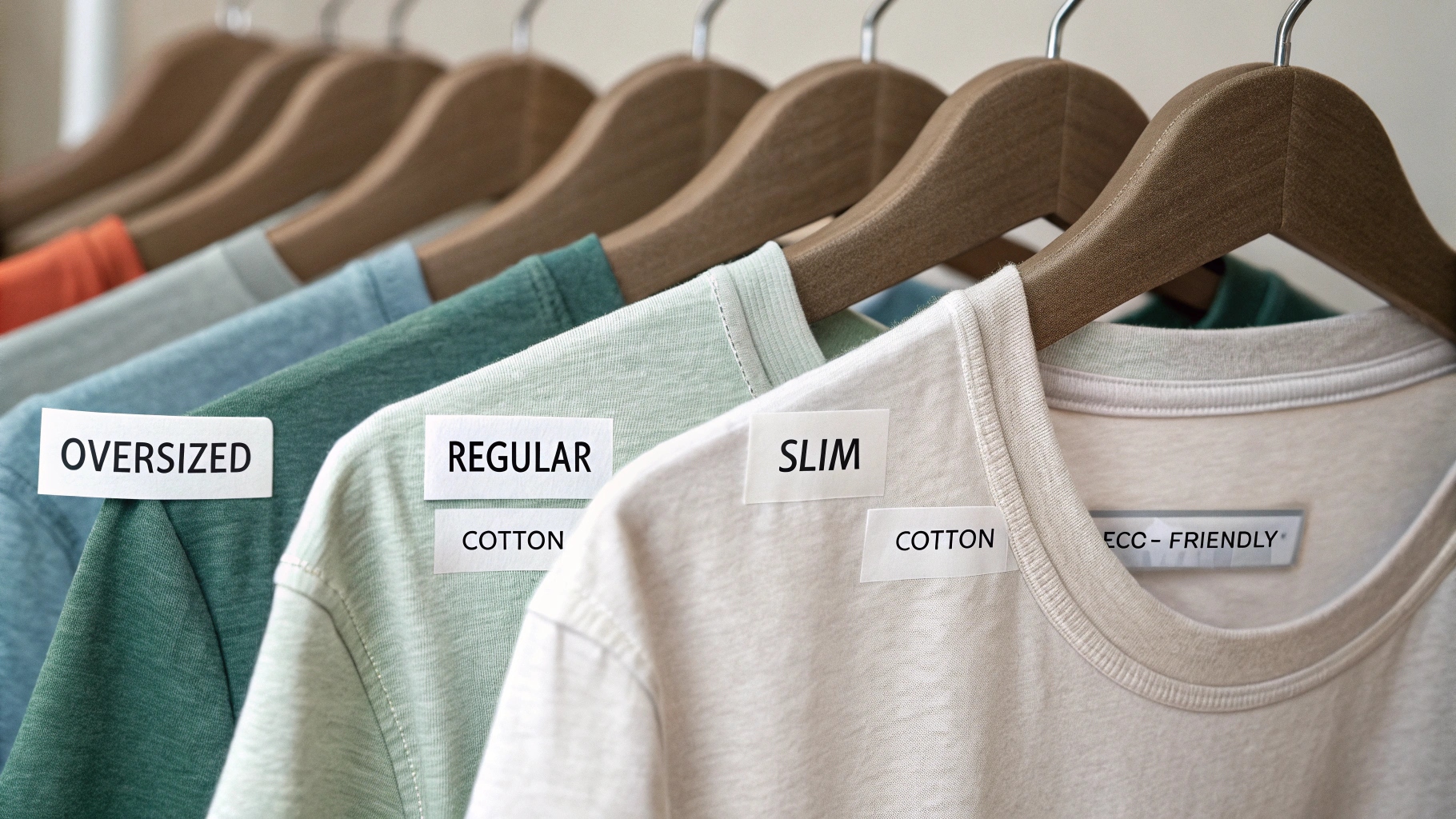 a-lineup-of-diverse-t-shirts-hanging-on-a-clothing