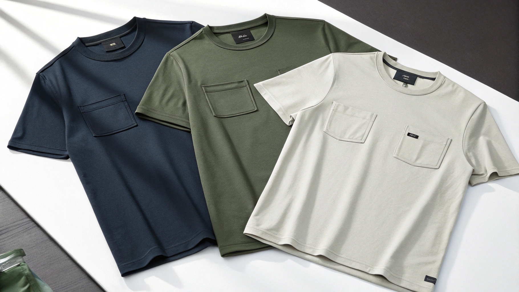 flat-lay-of-multiple-t-shirts-showcasing-different